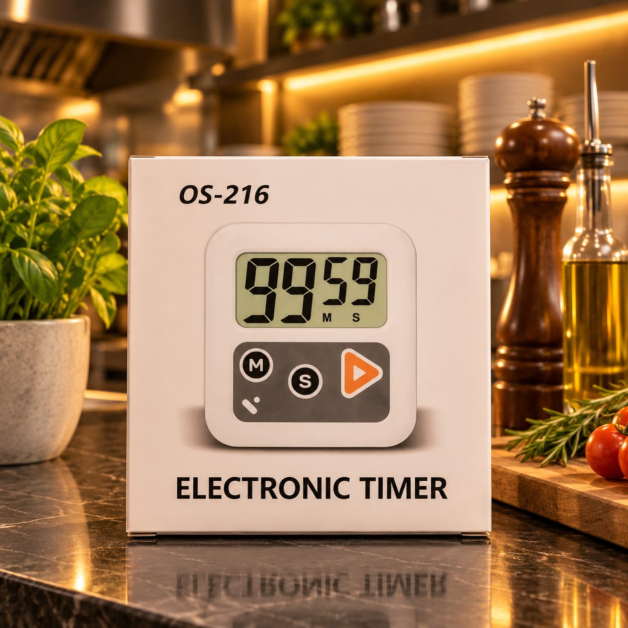Temporizador Digital OS-216 Silencioso Cuenta Regresiva y Progresiva